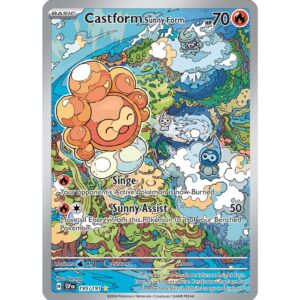 Castform Sunny Form - 195/191 - Illustration Rare