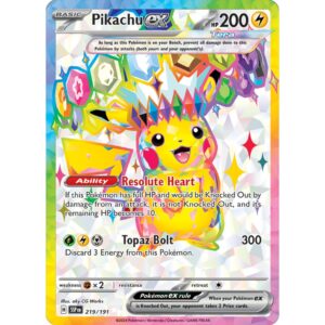 Pikachu ex - 219/191 - Full Art Secret Rare