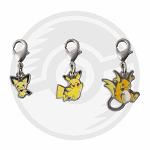 Llavero Pichu, Pikachu & Raichu