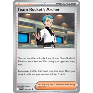 Team Rocket's Archer - 170/182 - Uncommon