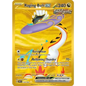 Raging Bolt ex - 218/162 - Gold Secret Rare