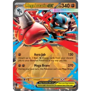 Mega Lucario ex - 077/132 - Double Rare