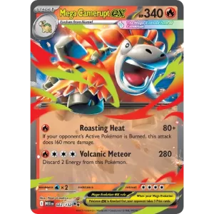Mega Camerupt ex - 022/132 - Double Rare