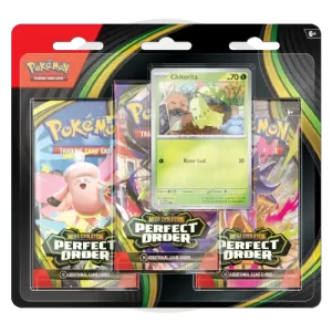 ME03: Perfect Order 3-Pack Blister (Chikorita)
