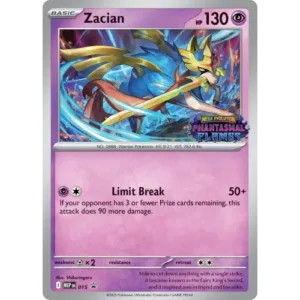 Zacian Prerelease - MEP015 - Stamped Phantasmal Flames Promo