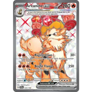 Arcanine ex - 224/198 - Full Art Secret Rare