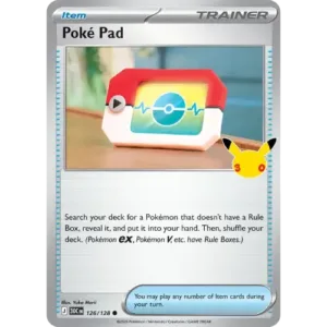 Poké Pad – 126/128 – Holo Rare
